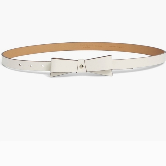 Kate Spade Cream Bow Belt Women's Size Small/Medium
